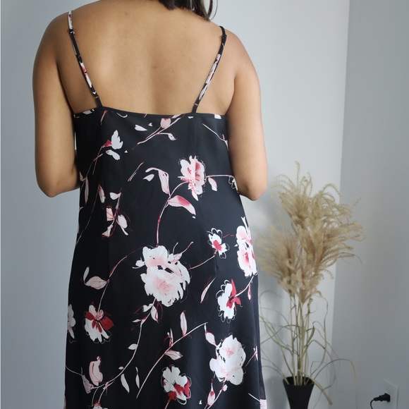 ✅ SALE Vintage Floral Cowl Neck Midi Dress -Wedding Guest - Picture 6 of 10
